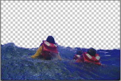 Original image with the Blue Screen Extraction already done